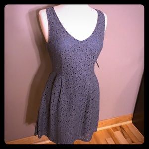 *NWT* Gray and Royal Blue Cocktail Dress